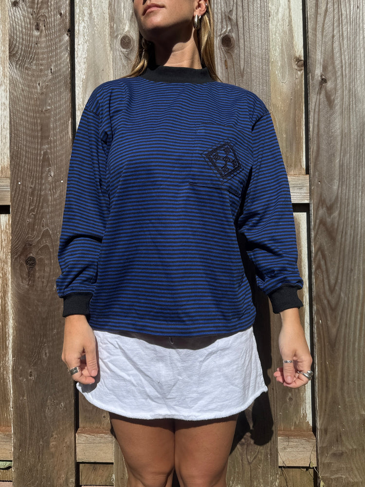 90's Midnight Mockneck Pocket Tee