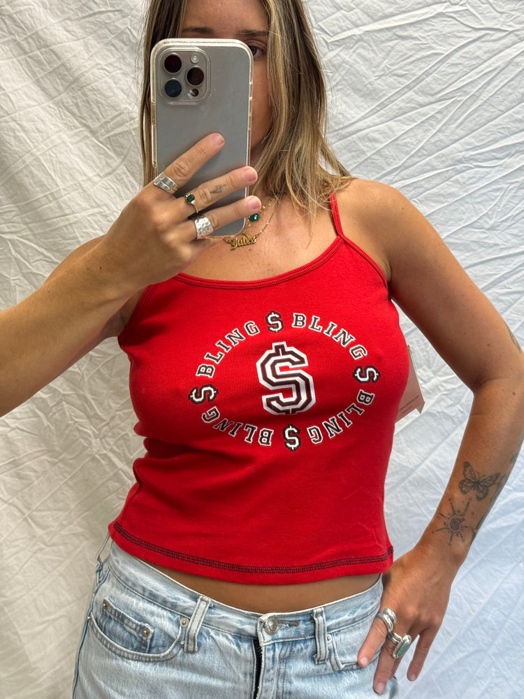 Y2K Deadstock Bling Bling Cami