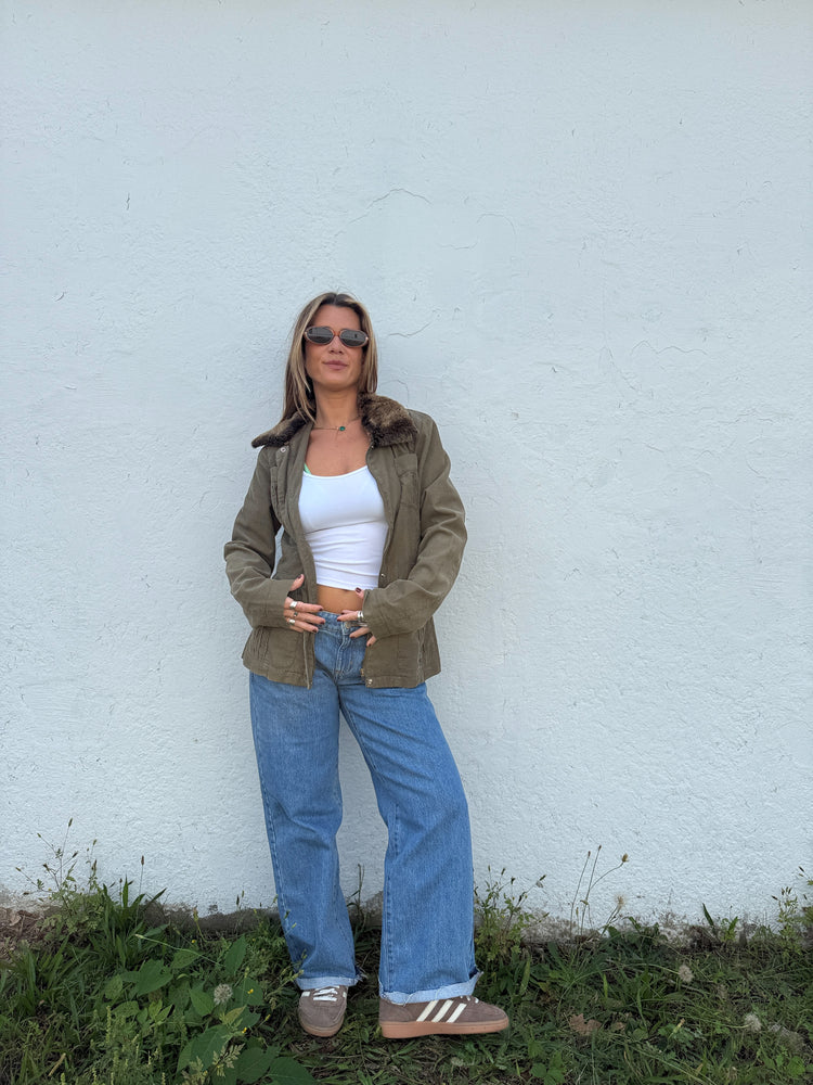 DKNY Faux Fur Jacket