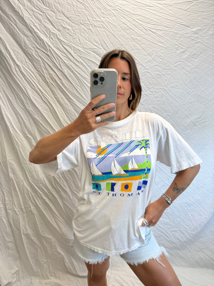 80's Sail St. Thomas Paper Thin Tee