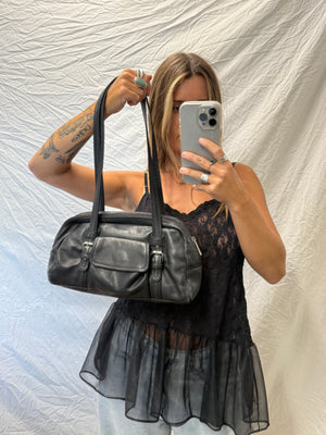 90's Leather Shoulder Bag