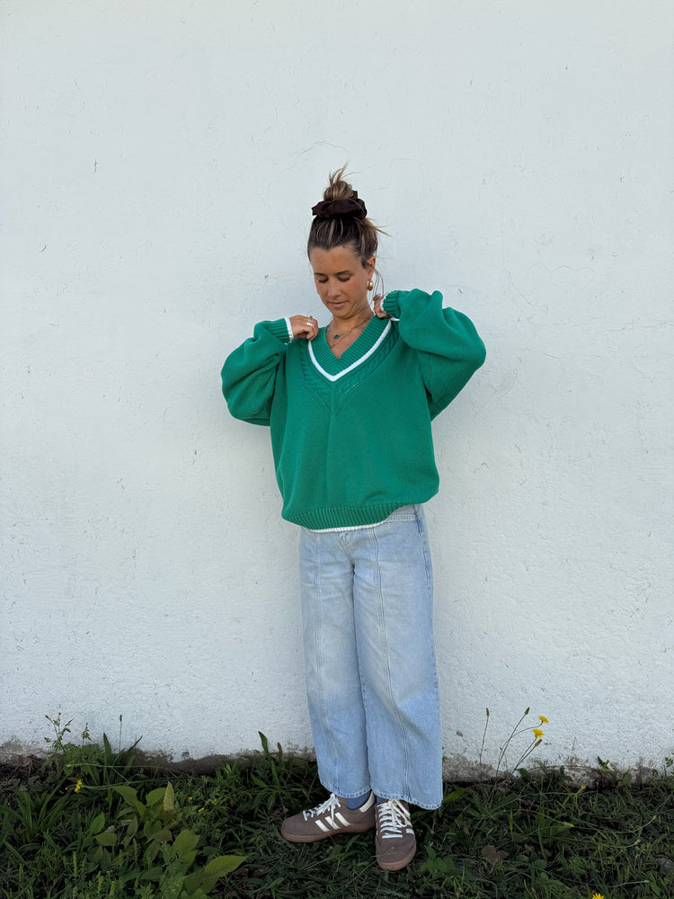 Vtg Cotton Country Club Sweater