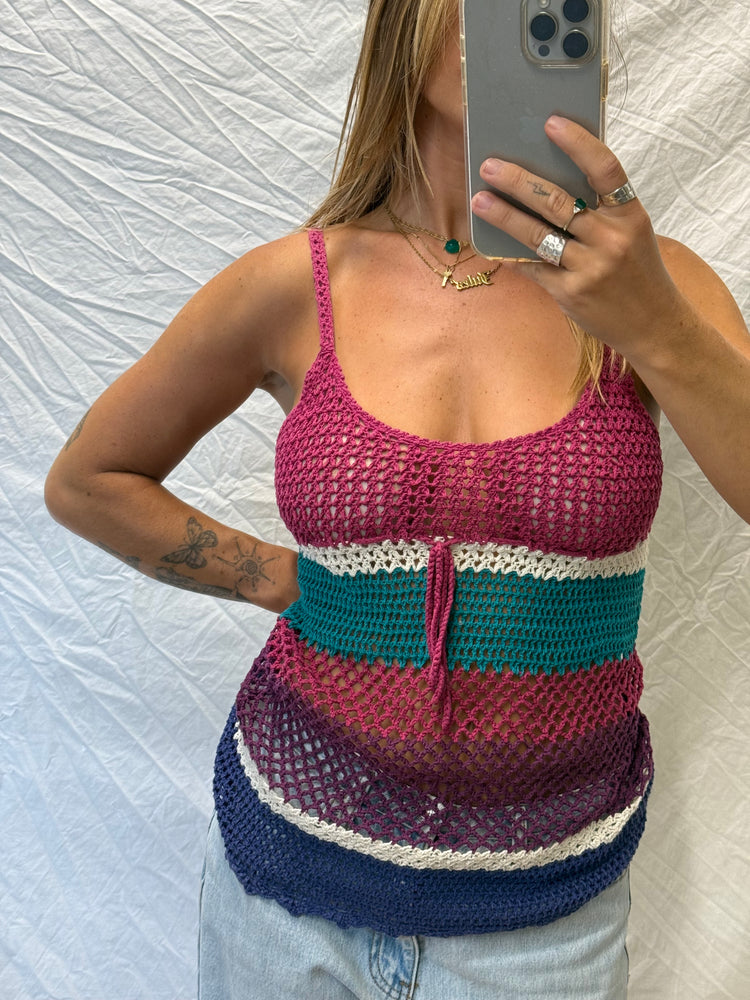 Y2K Crochet Cami Top