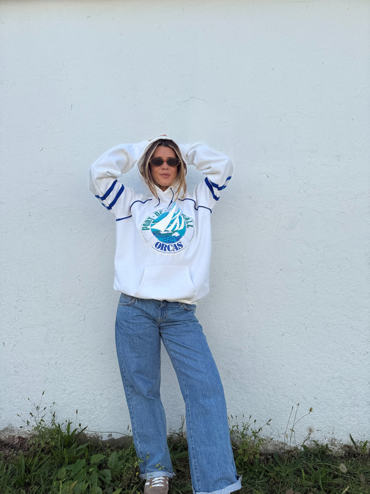 Vtg Orcas Calling Hoodie