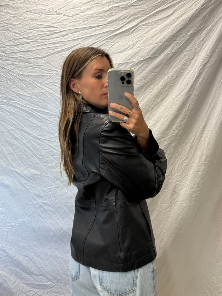 Vintage Onyx Leather Jacket
