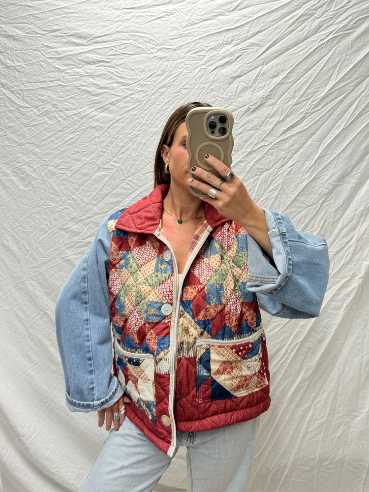 Handmade Jacket  - Denim + Quilt
