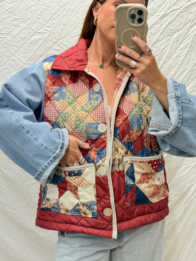 Handmade Jacket  - Denim + Quilt