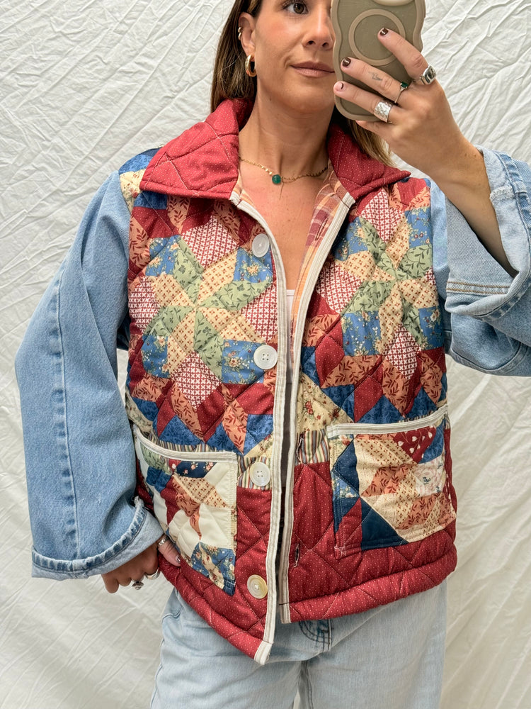 Handmade Jacket  - Denim + Quilt