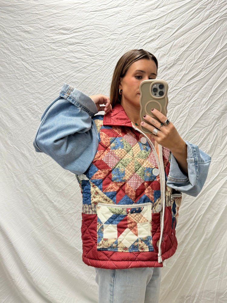 Handmade Jacket  - Denim + Quilt