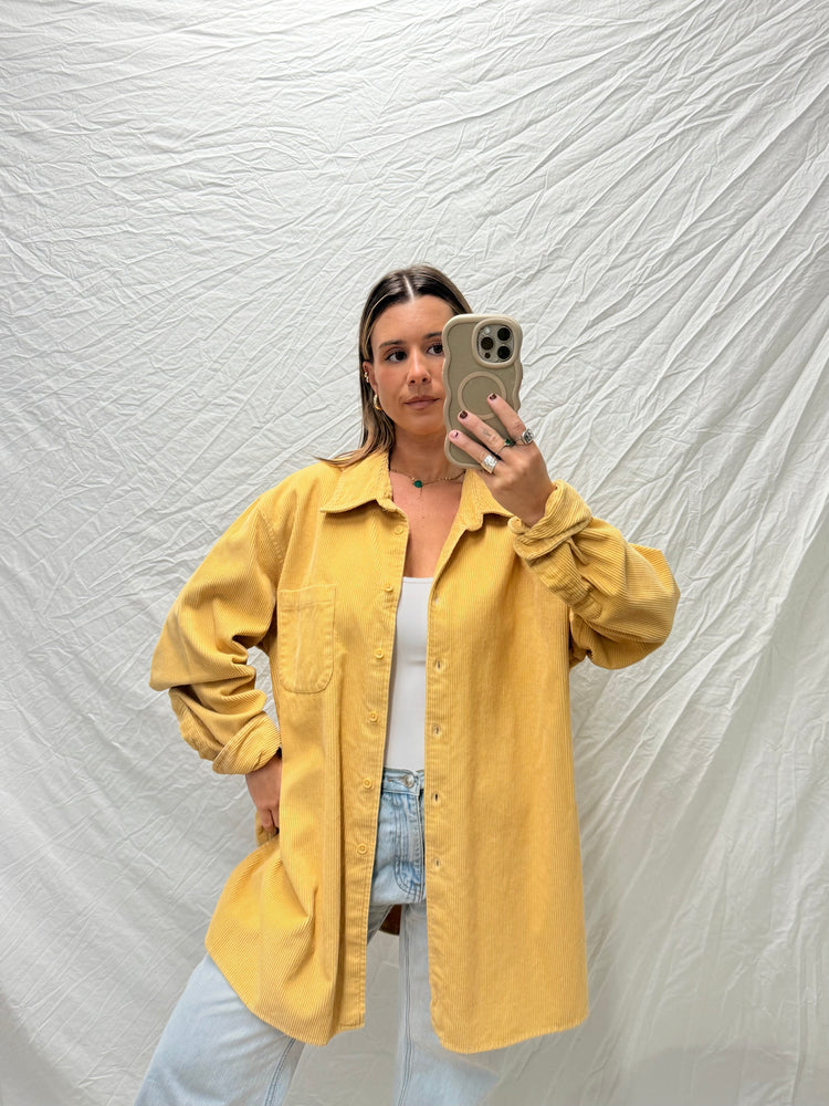 Y2K Pastel Yellow Heavy Cord