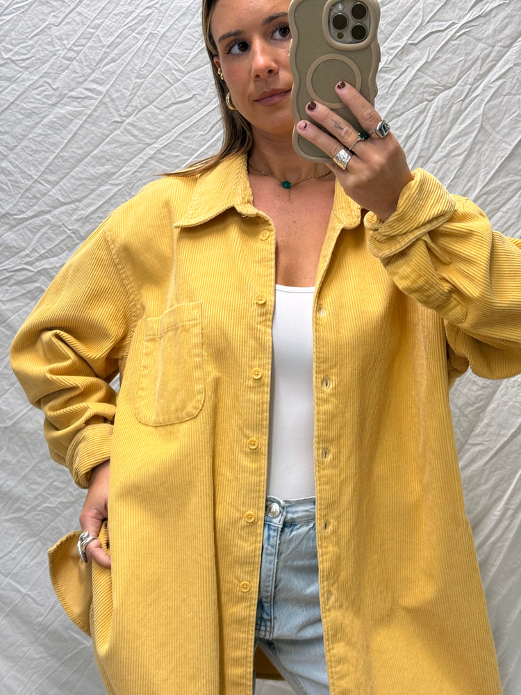 Y2K Pastel Yellow Heavy Cord