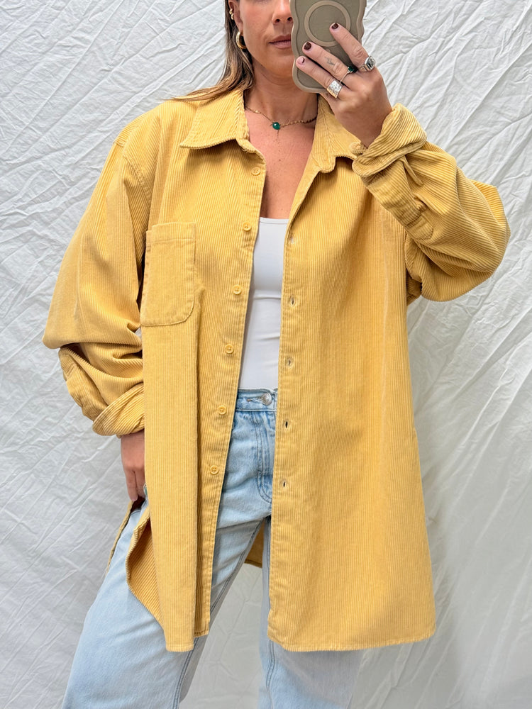 Y2K Pastel Yellow Heavy Cord