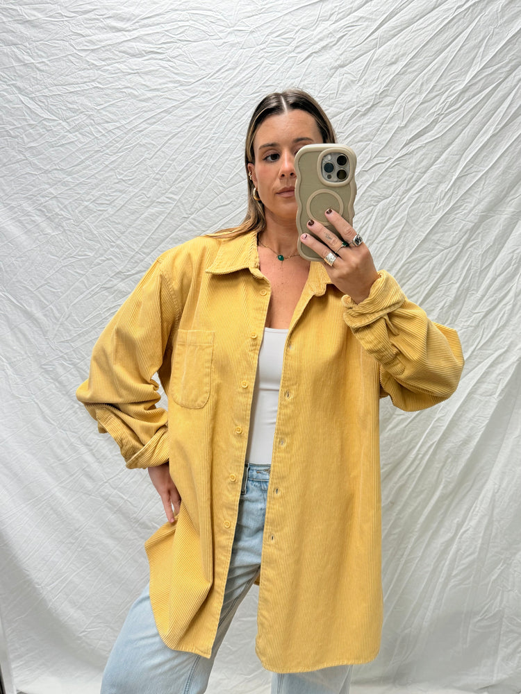 Y2K Pastel Yellow Heavy Cord