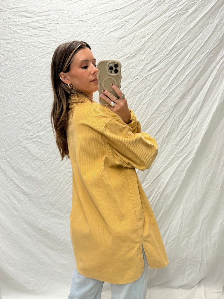 Y2K Pastel Yellow Heavy Cord