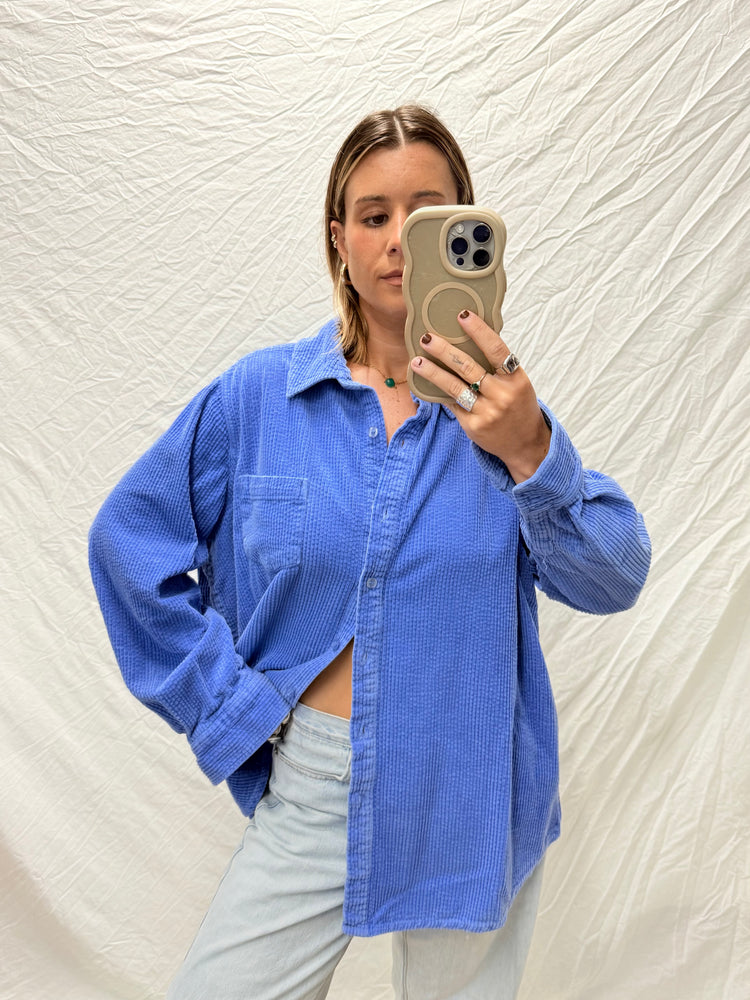 The Perfect 90's Cornflower Blue Cord