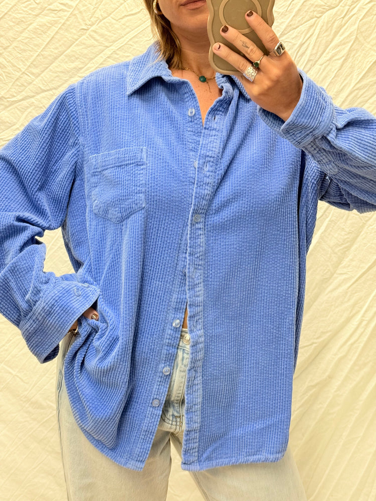 The Perfect 90's Cornflower Blue Cord