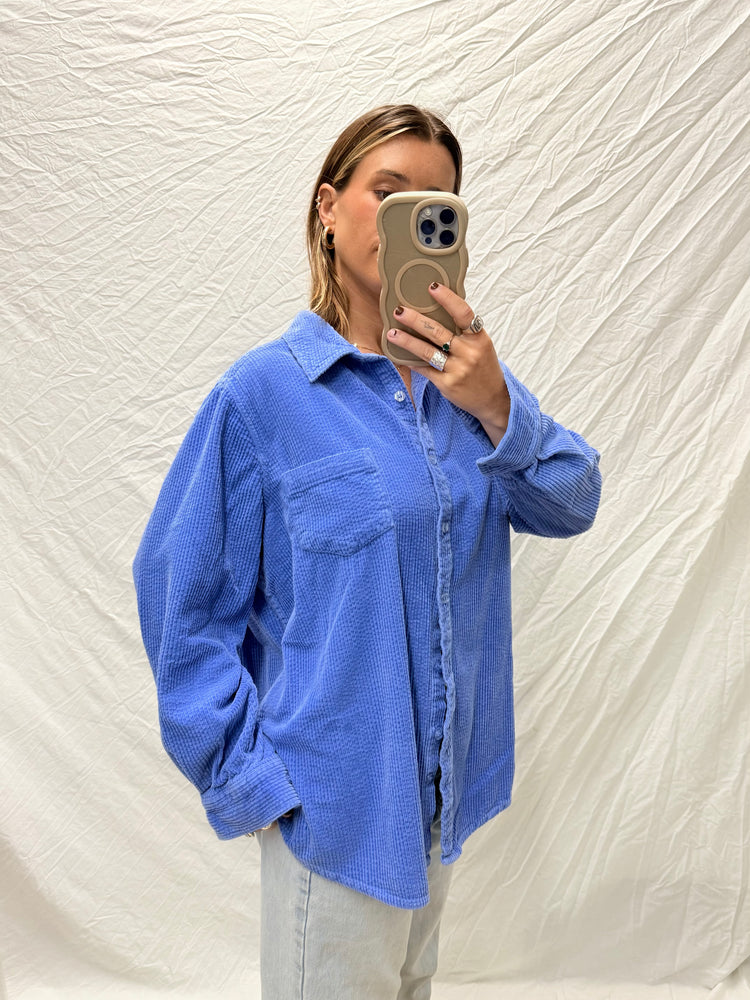 The Perfect 90's Cornflower Blue Cord