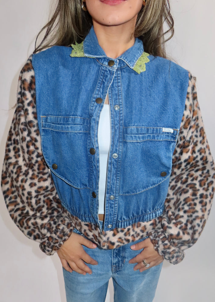 Leopardo de Renda Jacket