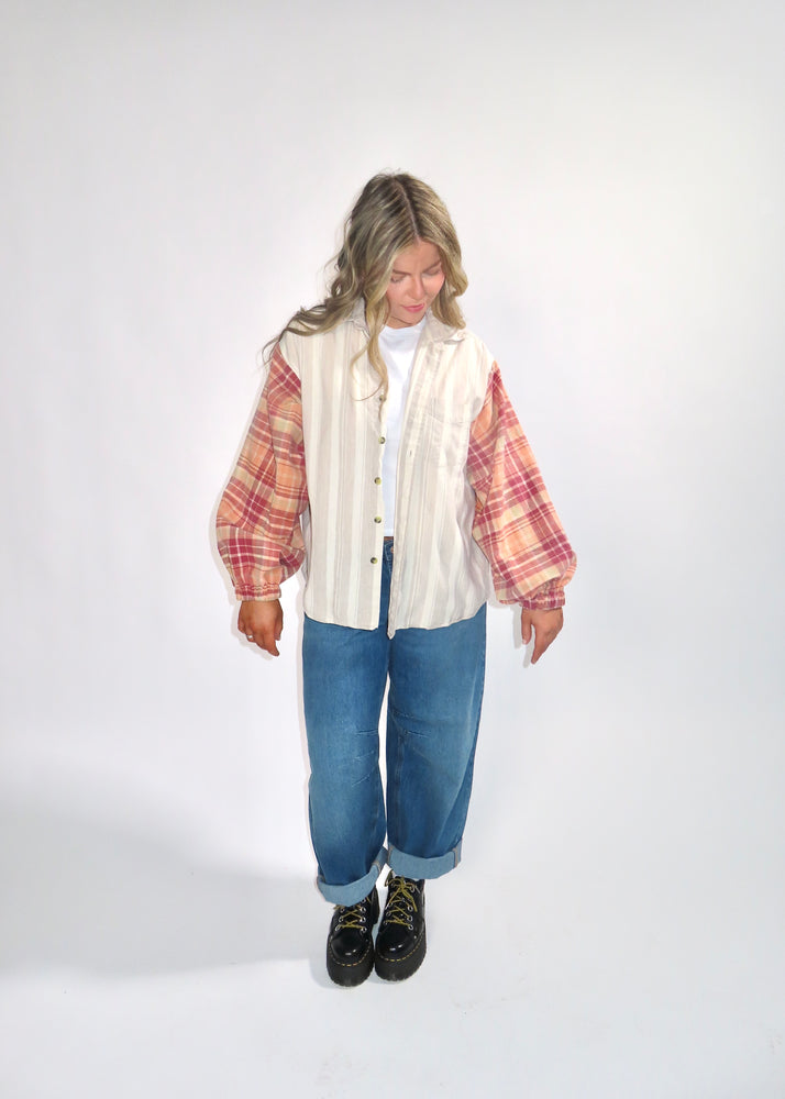 Por Do Sol Button Down