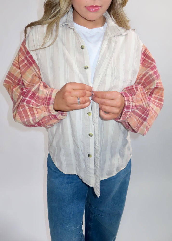 Por Do Sol Button Down