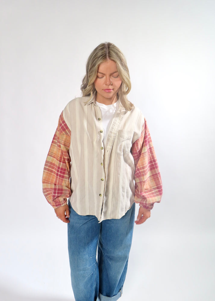 Por Do Sol Button Down