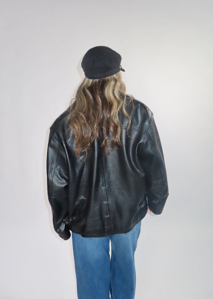 90's Moto Leather Jacket