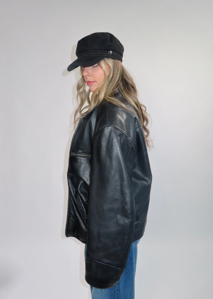 90's Moto Leather Jacket