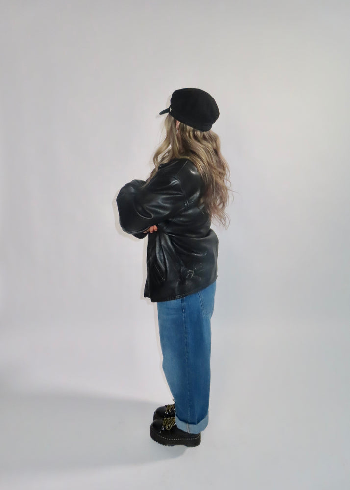 90's Moto Leather Jacket