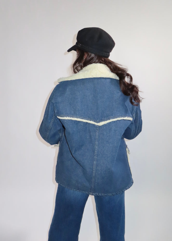70's Sherpa + Denim Jacket