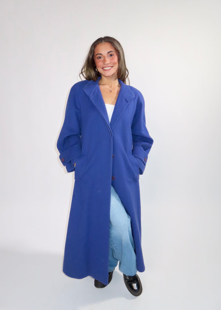 Vintage Violet Blue Royal Coat