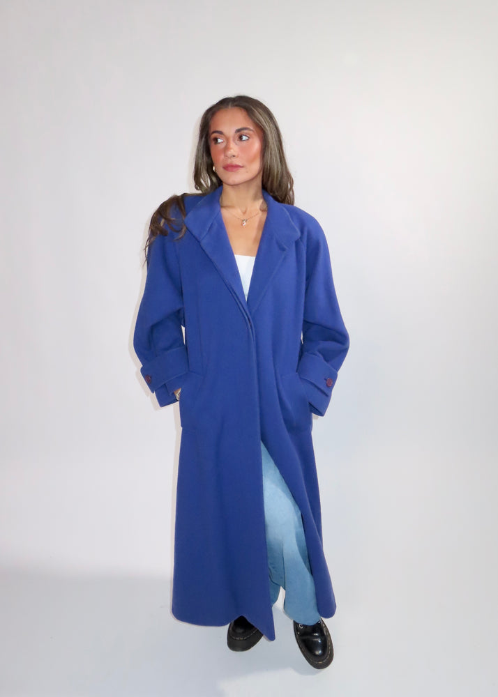 Vintage Violet Blue Royal Coat