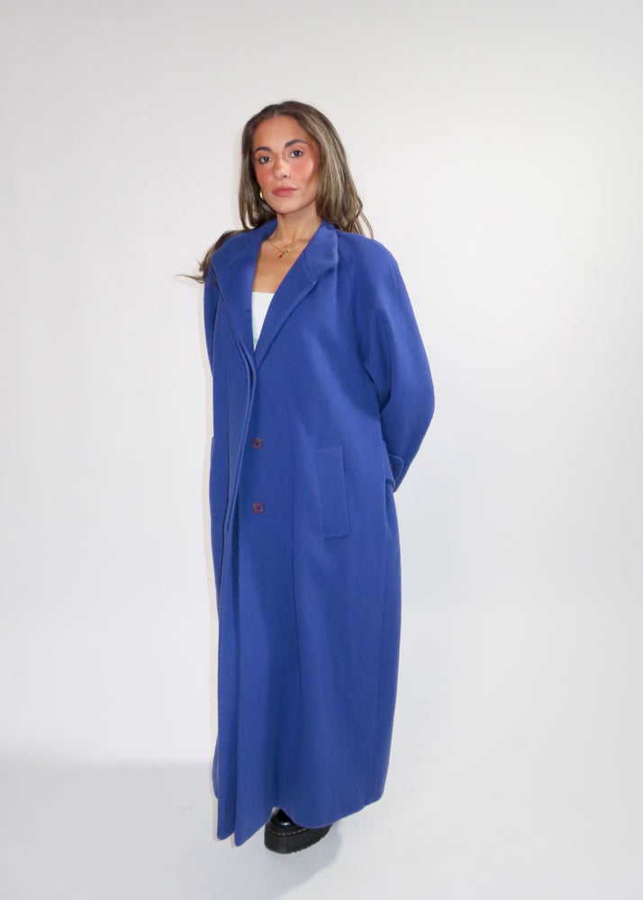 Vintage Violet Blue Royal Coat